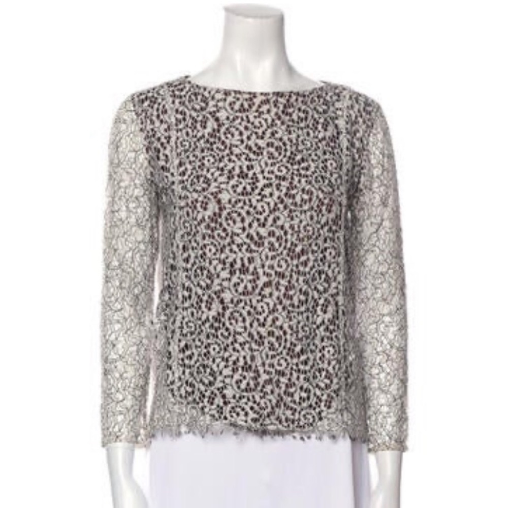 Carven Lace Tunic Top